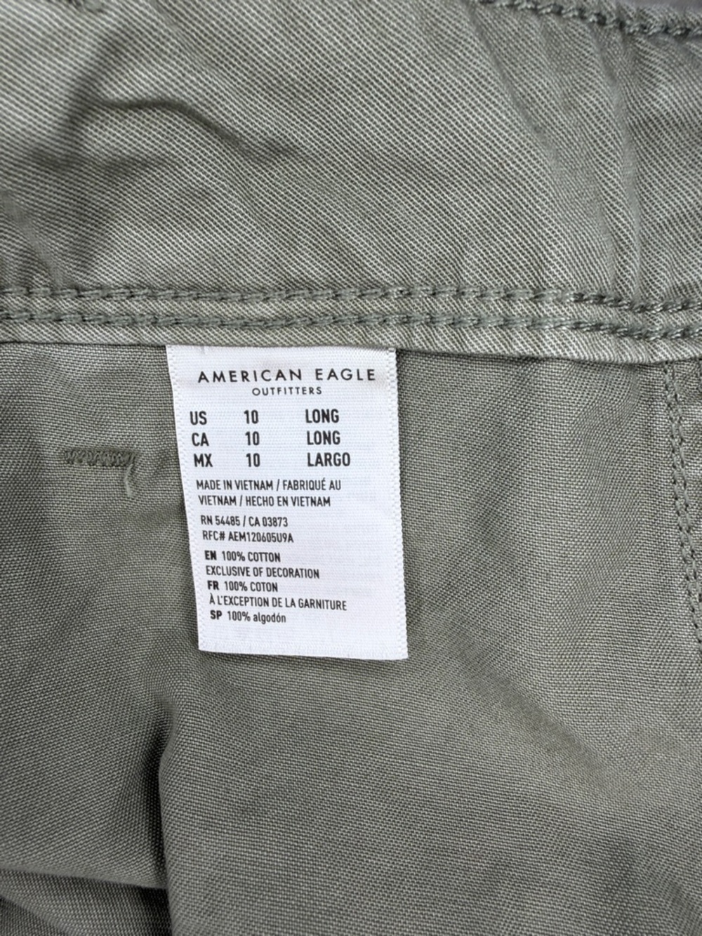American Eagle Outfitters Khaki Cargo Mini Skirt - Picture 4 of 4